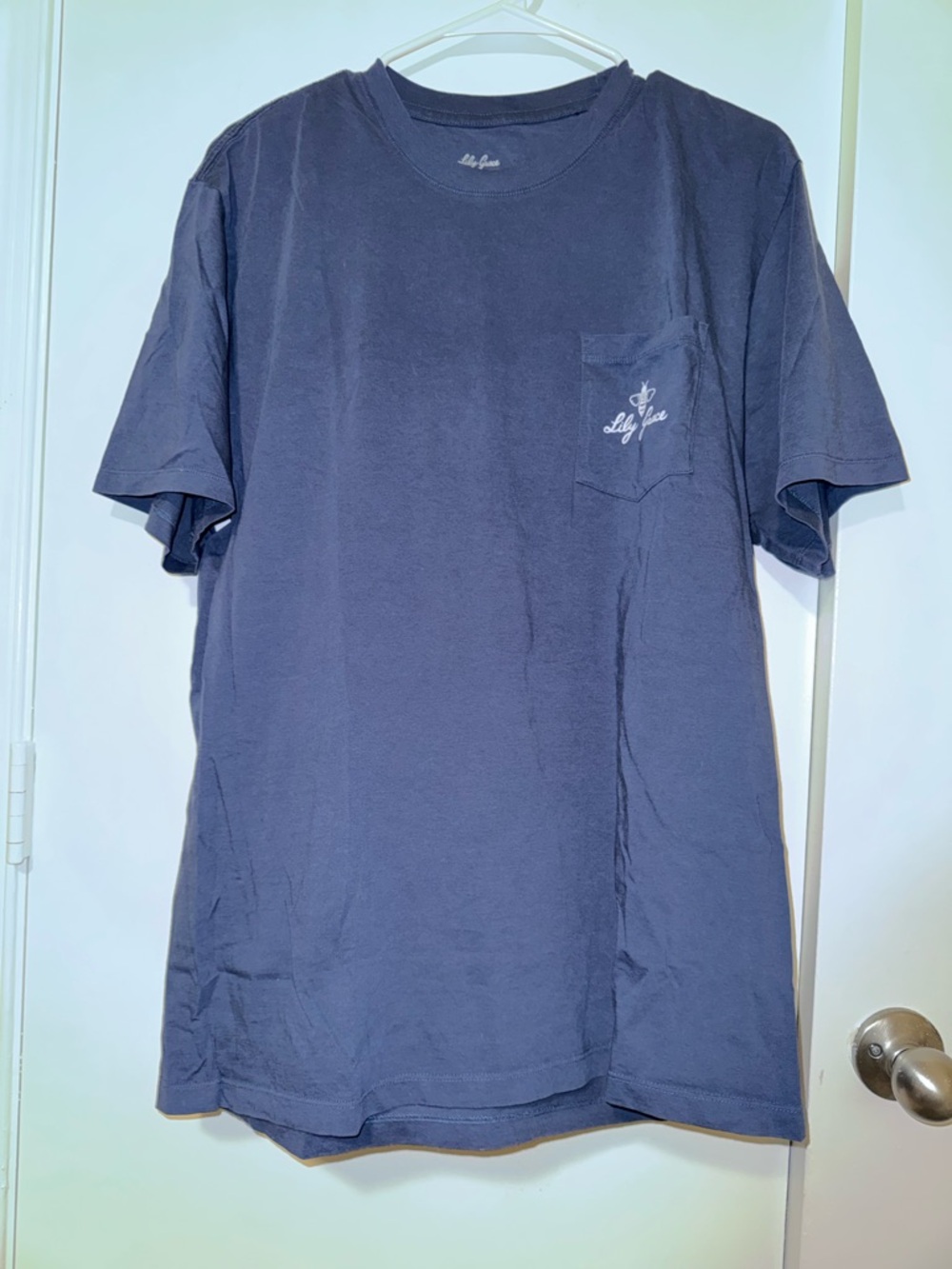 Lilly Pulitzer Navy Short-Sleeve Pocket Tee